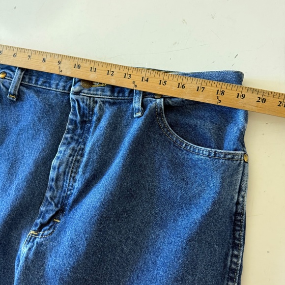 Wrangler George Strait Western Dark Wash Denim Cowboy Cut Jeans Mens 38 x 38 - Picture 7 of 11